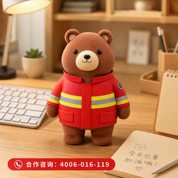 万霖消防消小熊：消小熊IP品牌全案在城市社区的应用方案 -- 消小熊文件袋