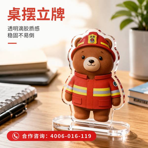 合肥消小熊IP背景设定:万霖消小熊守护合肥消防安全 合肥万霖消小熊消防应用