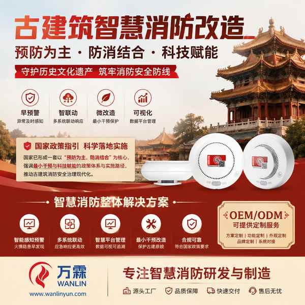 盘锦跨境电商公司对接古建筑智慧消防源头厂家项目现场 盘锦跨境电商公司对接古建筑智慧消防源头厂家项目现场 — 全品类无线消防物联感知设备