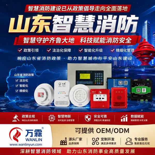 泗水独立式感烟探测报警器 泗水智慧烟感产品实拍 — 智慧消防设备场景