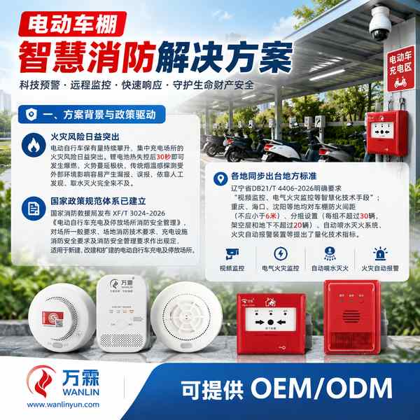 广西南宁西乡塘北湖街道电动车棚智慧消防