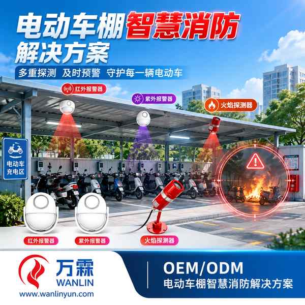 广西南宁西乡塘北湖街道电动车棚智慧消防