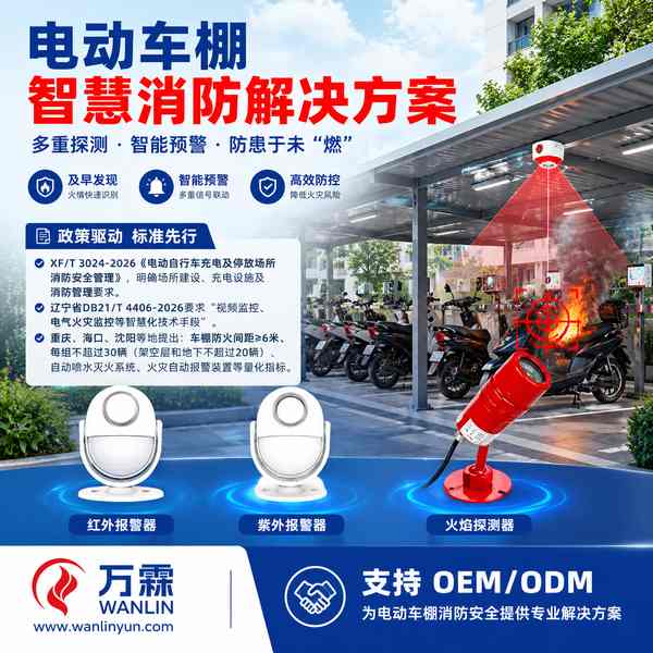广西南宁西乡塘北湖街道电动车棚智慧消防