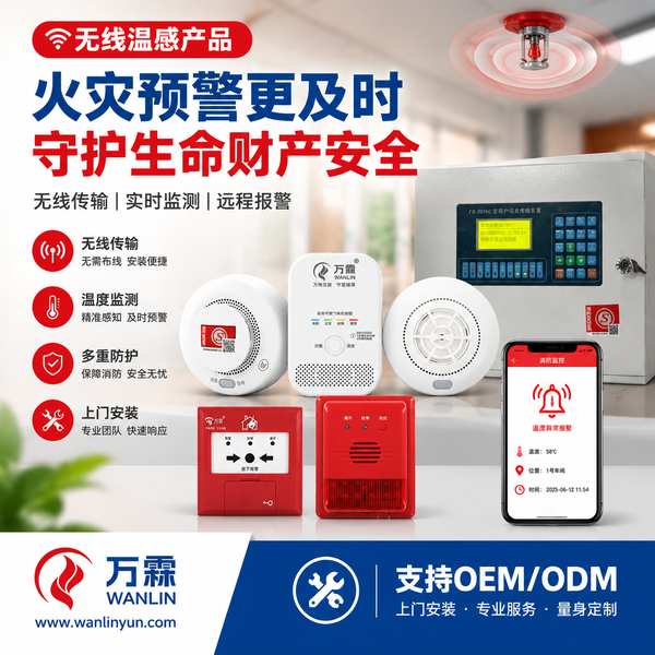 苏州市无线温感上门安装现场