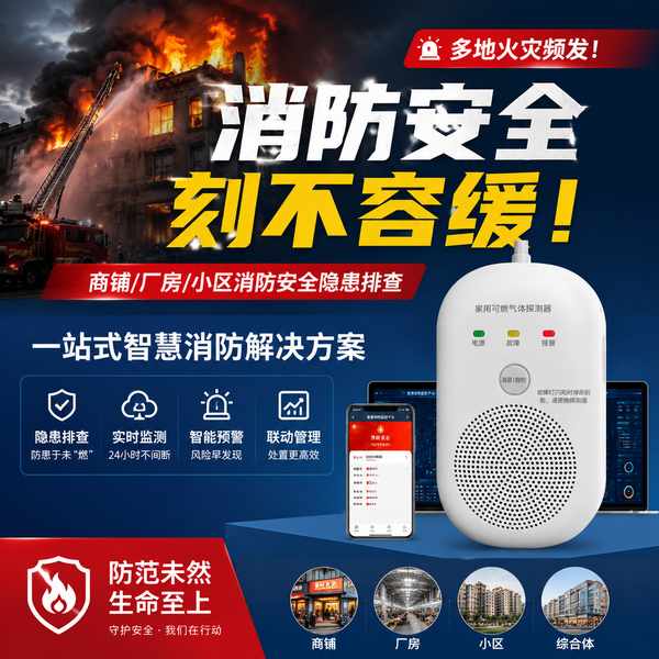 辽阳餐饮场所无线烟感安装找哪家?万霖智慧消防系统