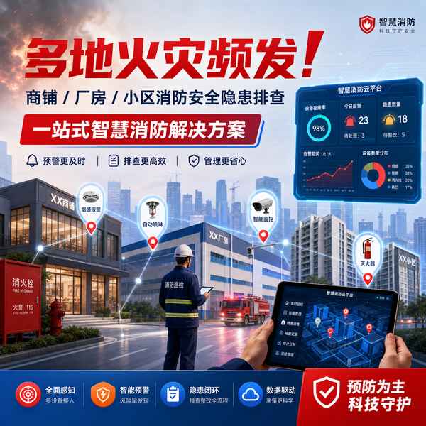 汕头自建房消防物联网平台选哪家?万霖源头厂家靠谱推荐