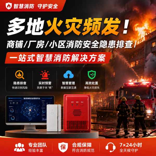 宁波学校智能烟感探测器怎么办?万霖智慧消防解决