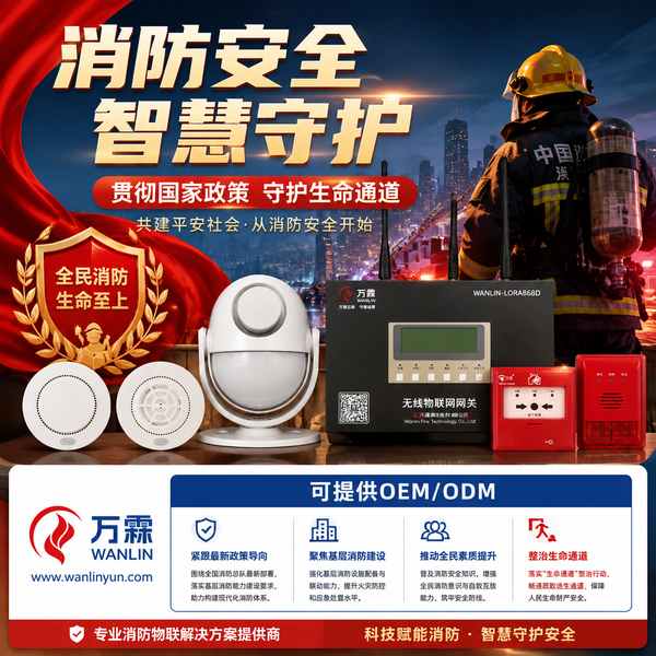 丽江市消防物联感知设备安装指导多少钱？万霖源头工厂报价方案